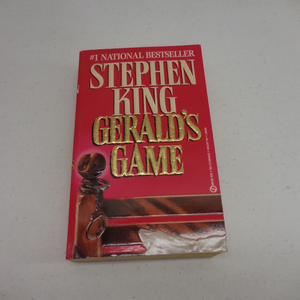 Stephen King Gerald's Game Paperback Book 1993 Signet 1st Printing 0-451-17646-4